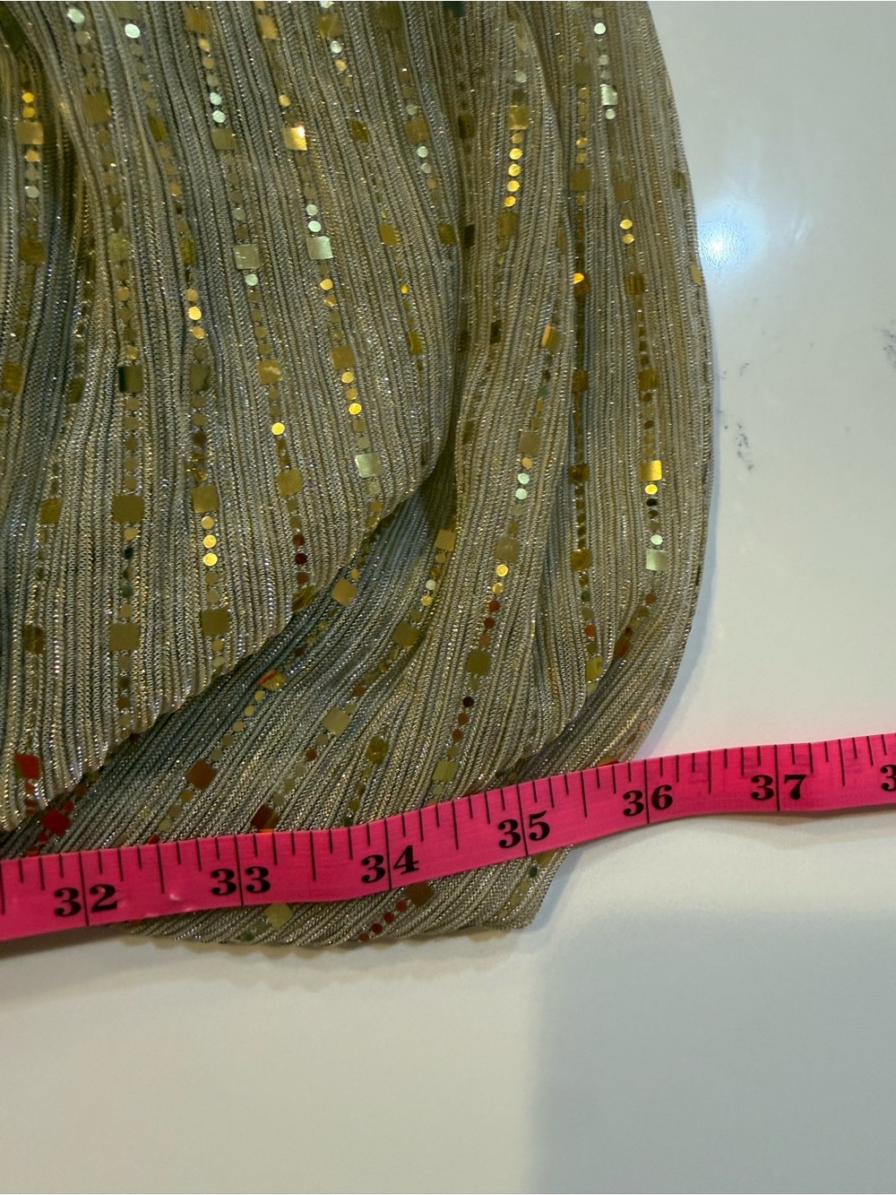 superdown Revolve Gold Sequin Ruched Mini Dress - Picture 6 of 6